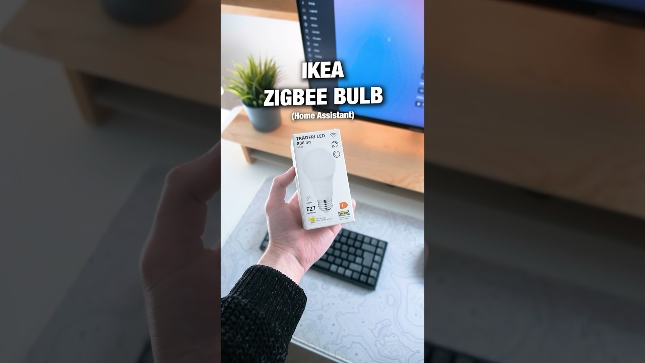 Настройка RGB-лампы IKEA TR&Aring;DFRI X Home Assistant! #техника #ikea