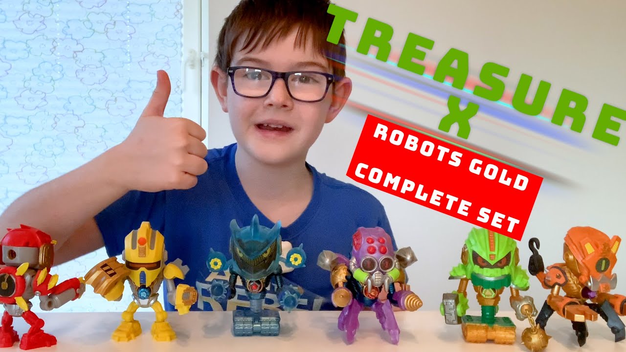 Treasure X Robots Gold - Complete Set