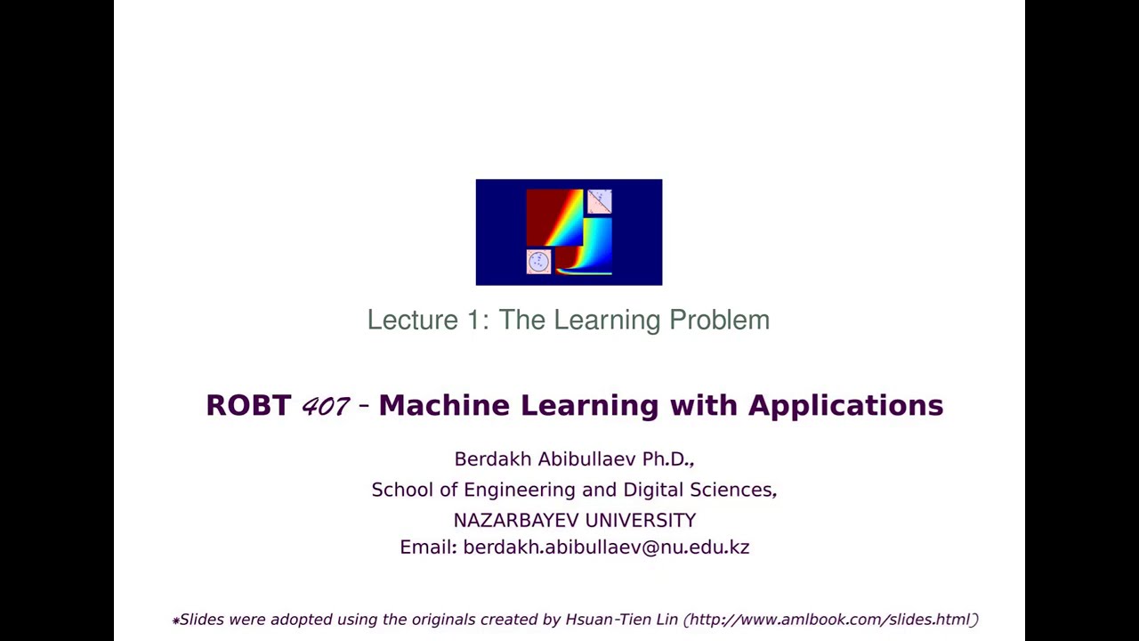 Lecture 1 - The Learning Problem