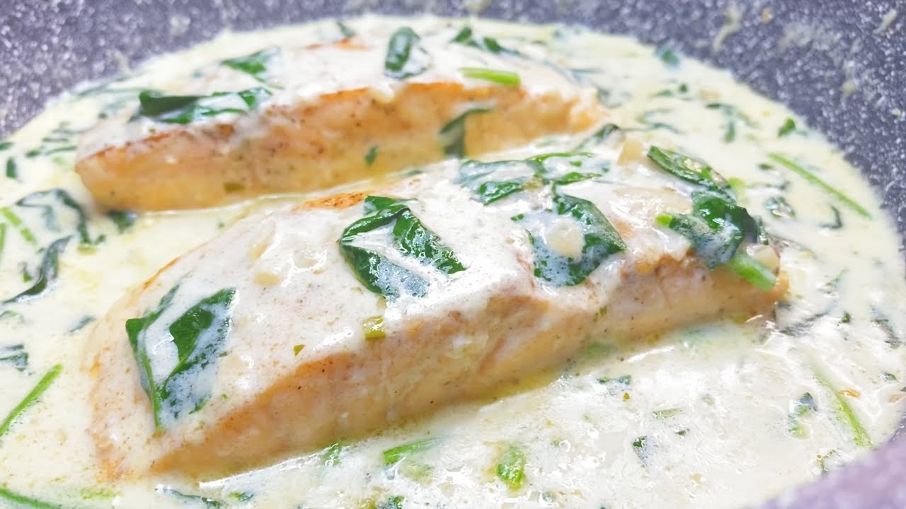 SALMON in Creamy Boursin Sauce #recipe #salmon