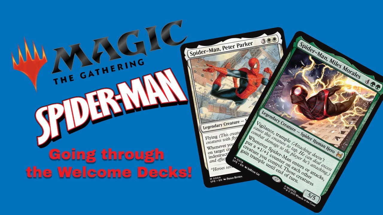 Spider-Man Magic: The Gathering Welcome Decks Unboxing (Peter & Miles)