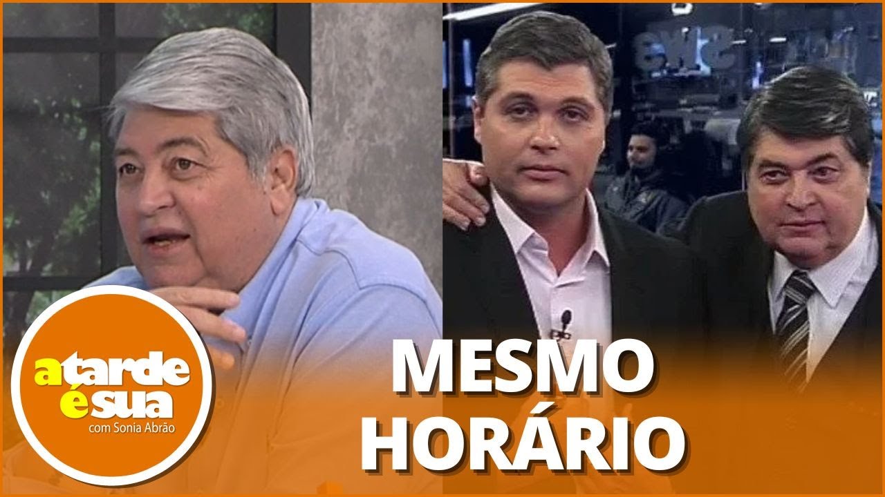 Datena relembra inc&ocirc;modo ao disputar audi&ecirc;ncia com filho, mas ressalta: 