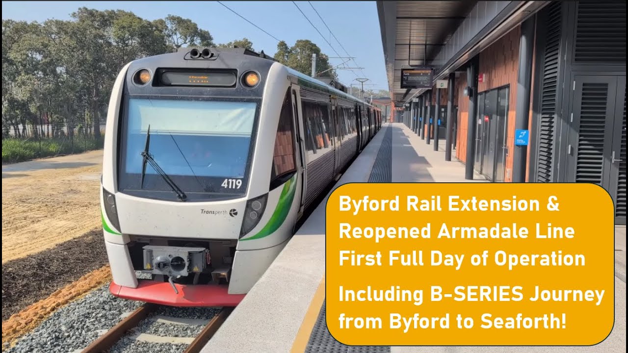 Byford Rail Extension & Reopened Armadale Line First Full Day of Operation (incl. B-SERIES Journey)