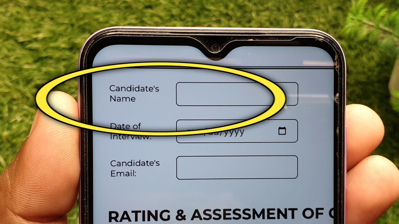 What is the meaning of candidate name?