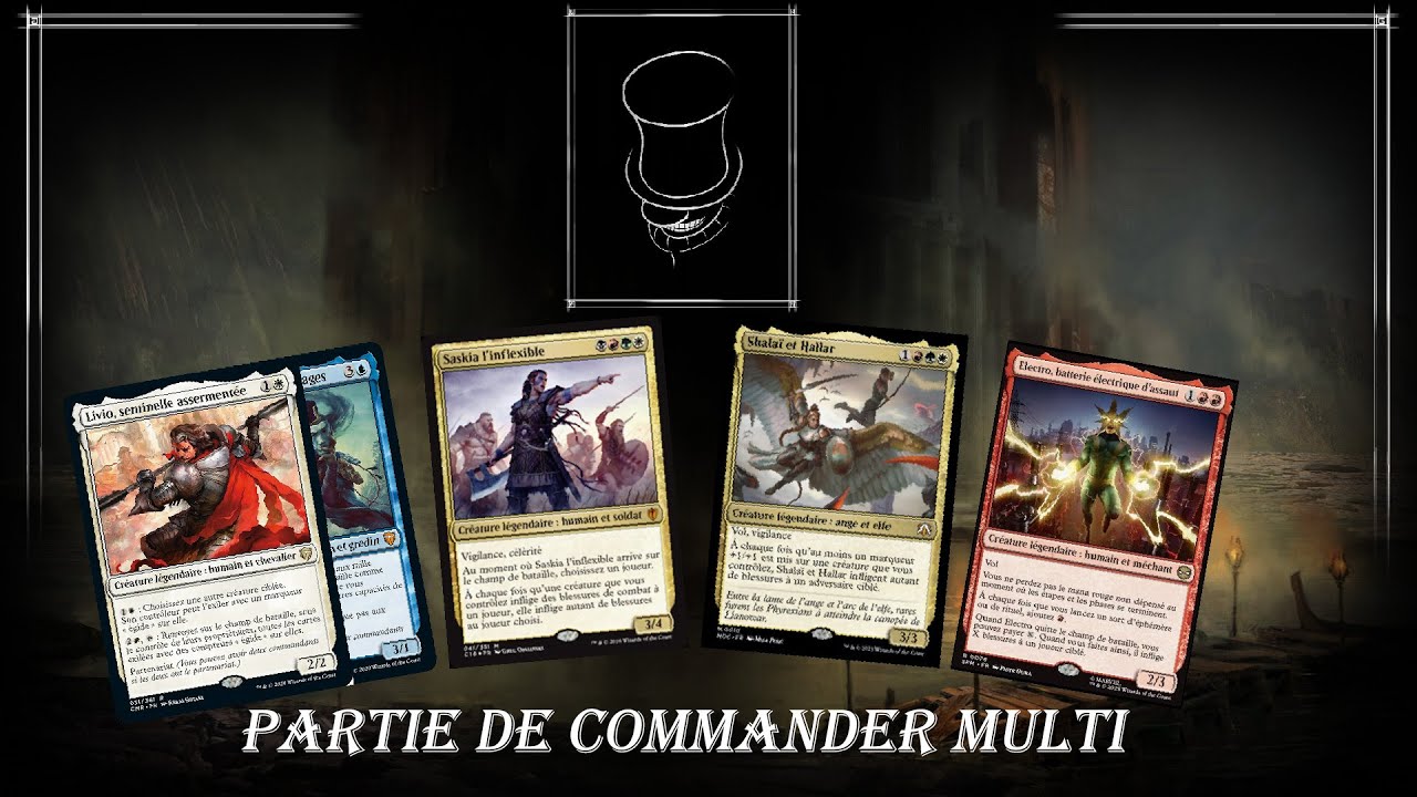[Ep3] Partie de commander multi magic en français Saskia/Livio Sakashima/Shalai et hallar/Electro