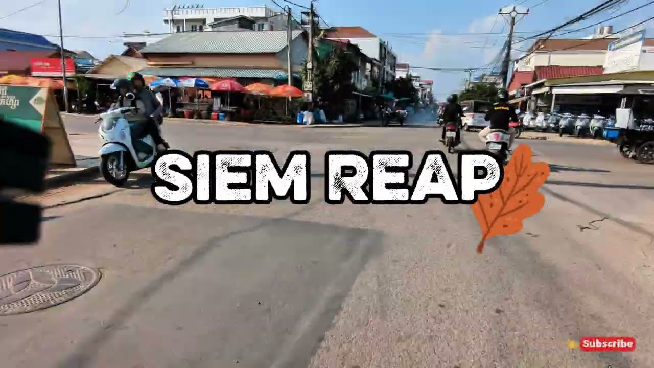 🚗🏍️ Best Driving Motorcycle in Siem Reap City at the Afternoon (Tripwithme)