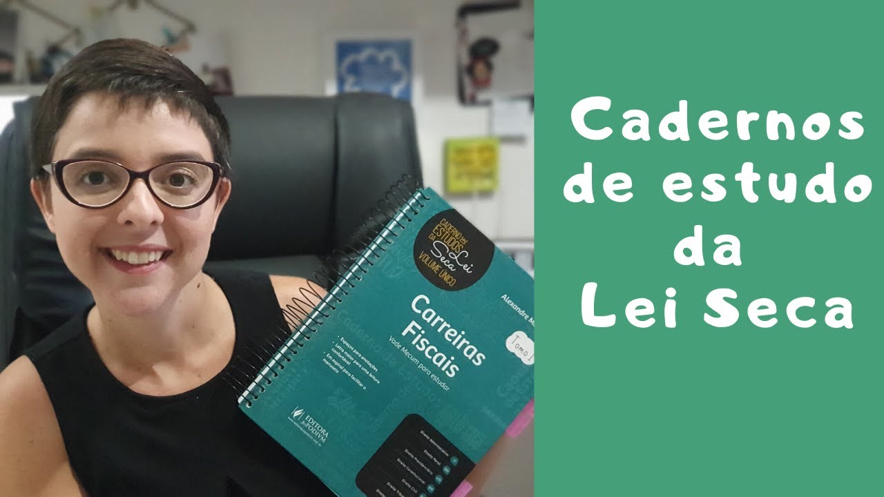 Cadernos de estudo da lei seca.