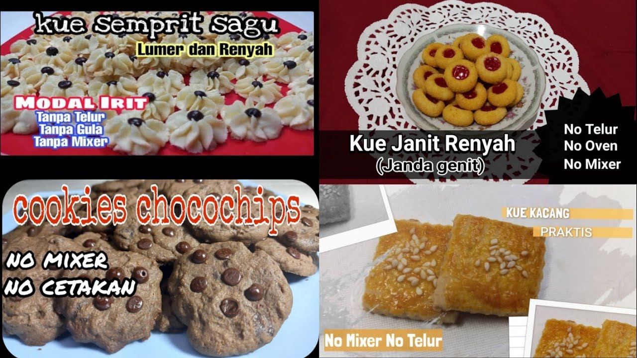 4 RESEP KUE KERING LEBARAN 2025 ENAK SIMPLE MODAL IRIT||COCOK UNTUK ISIAN TOPLES DAN IDE USAHA