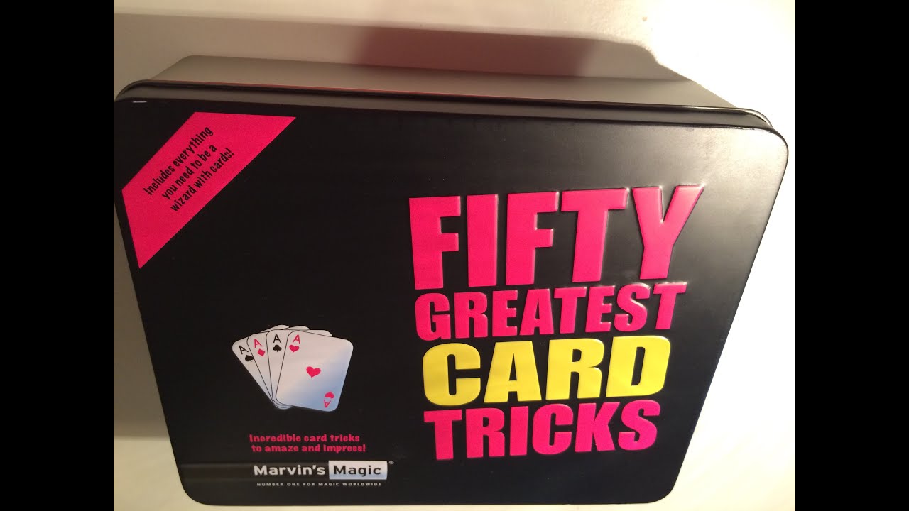 fifty greatest card tricks marvins magic