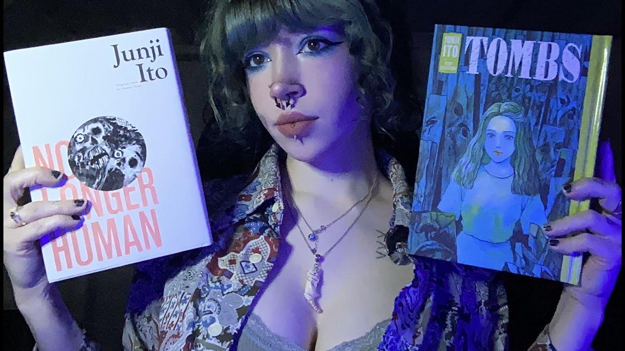Tingly Tapping on Junji Ito Books ASMR | Scratching, Tracing, Whispering