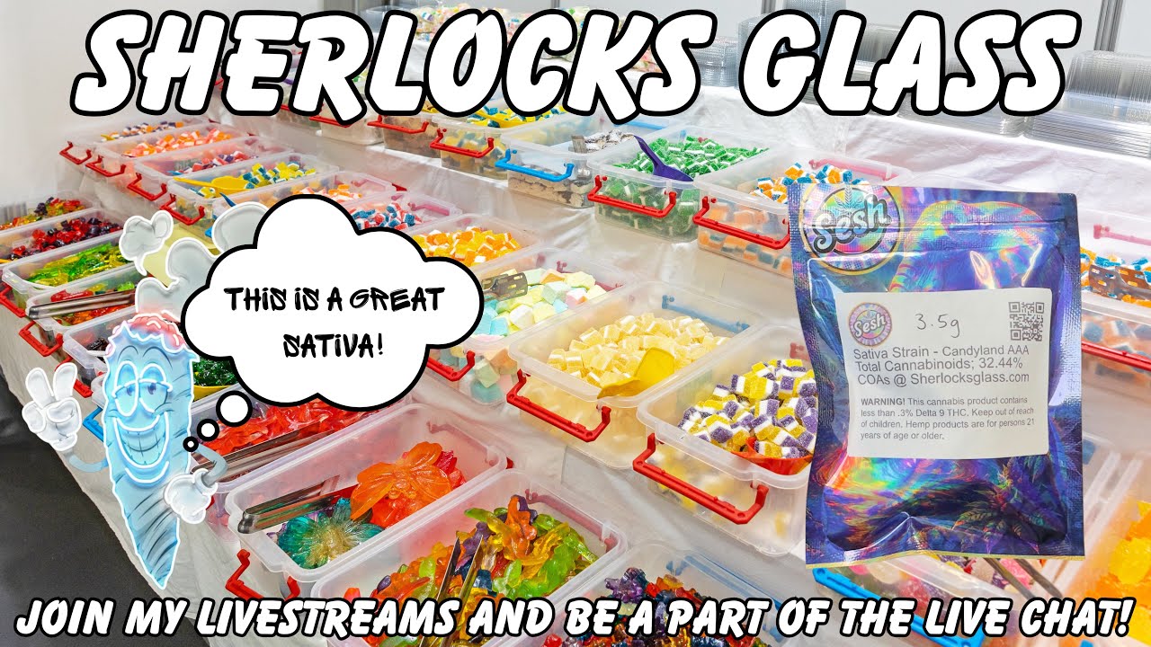 SHERLOCKS GLASS THCA FLOWER REVIEW: CANDYLAND! USE CODE (SPACECITY)