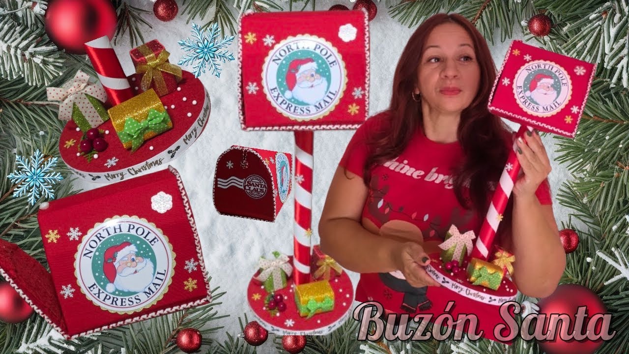 BUZÓN NAVIDAD paso a paso Super Económico🎅/CHRISTMAS MAILBOX step by step Super Economic🎅