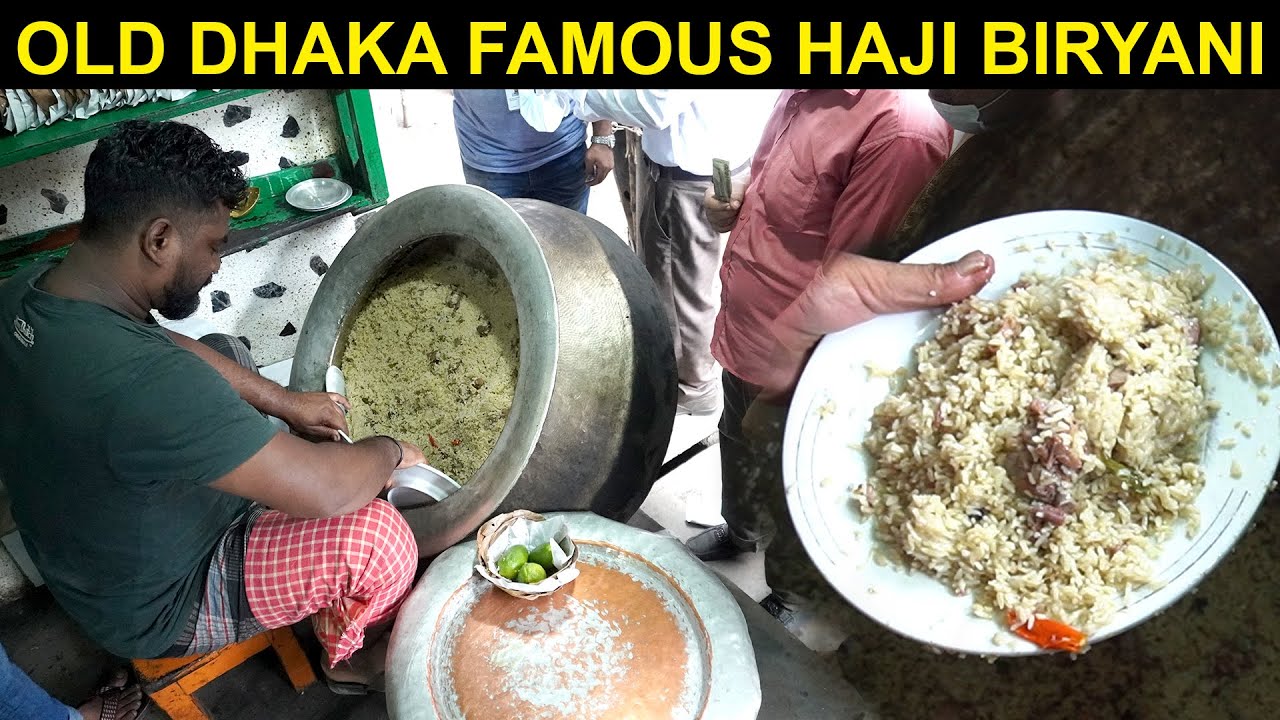 1000 kg Goat Biryani everyday l 100 Yrs old Haji Biryani Shop in Old Dhaka l Street Food Bangladesh