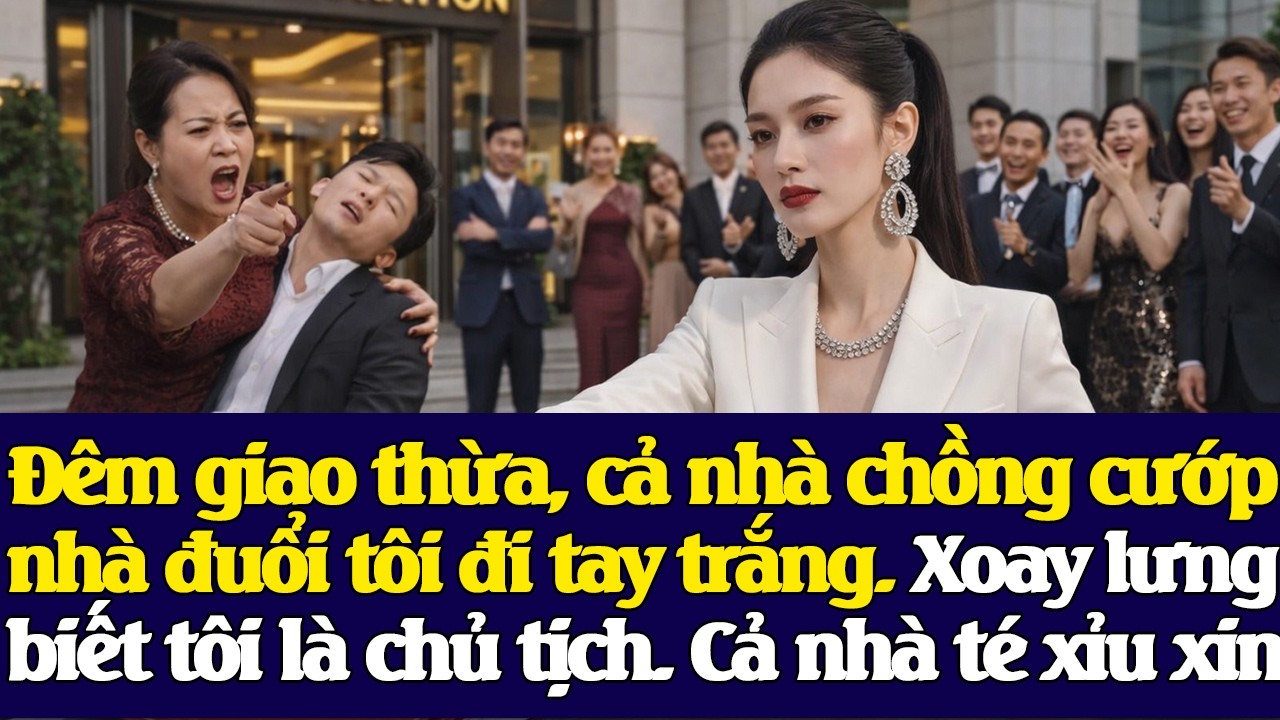 Đêm giao thừa, cả nhà chồng cướpnhà đuổi tôi đi tay trắng. Xoay lưngbiết tôi là chủ tịch họ hối hận