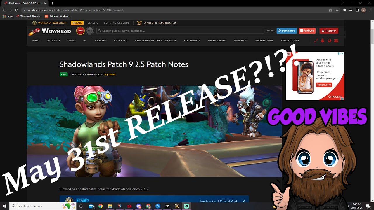 9.2.5 Release Date & Patch Notes!