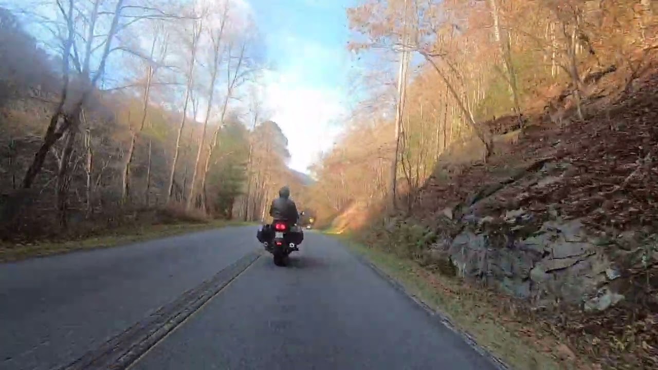 Highway 28 heading west to Deal's Gap