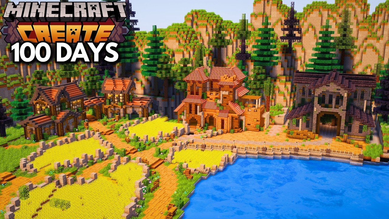 I Survived 100 Days with Create Mod in Hardcore Minecraft!