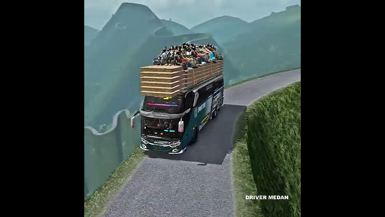 High Altitude Hell: Bus vs Nature - Euro Truck Simulator 2