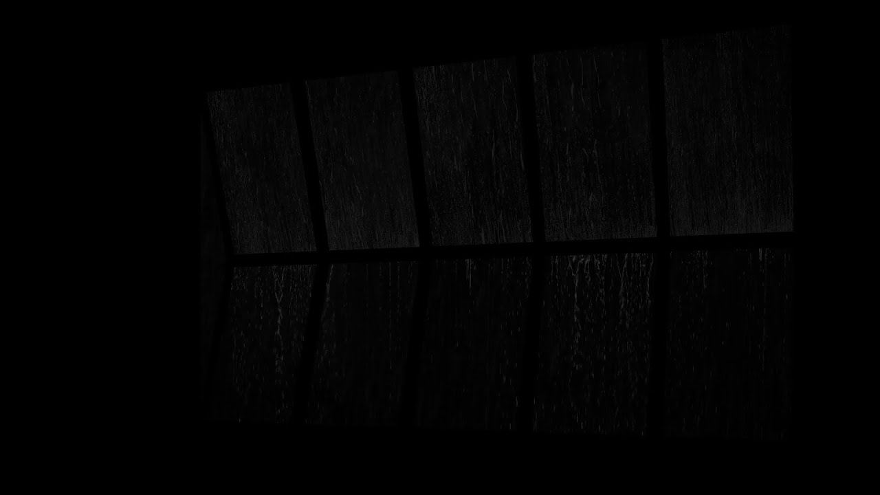 5분 이내 수면 | 숲의 어두운 창에 쏟아지는 빗소리 - 잠을 위한 빗소리 🌧️