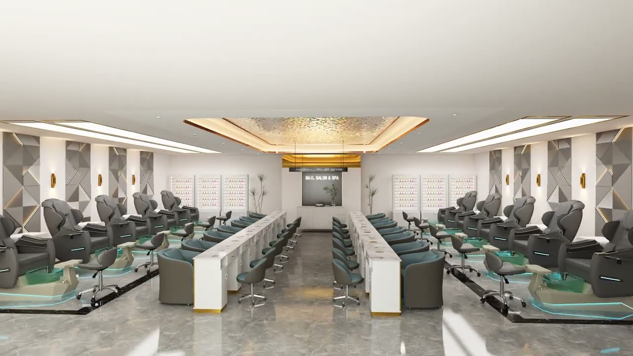 KANGMEI Nail Salon furniture And Beauty Salon furniture Professional Factory