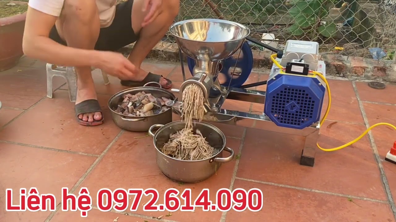 Máy Xay Chả Cá, Nghiền Chả Cá, Đùn Cá Cả Con - ĐIỆN MÁY BIỂN HÀ