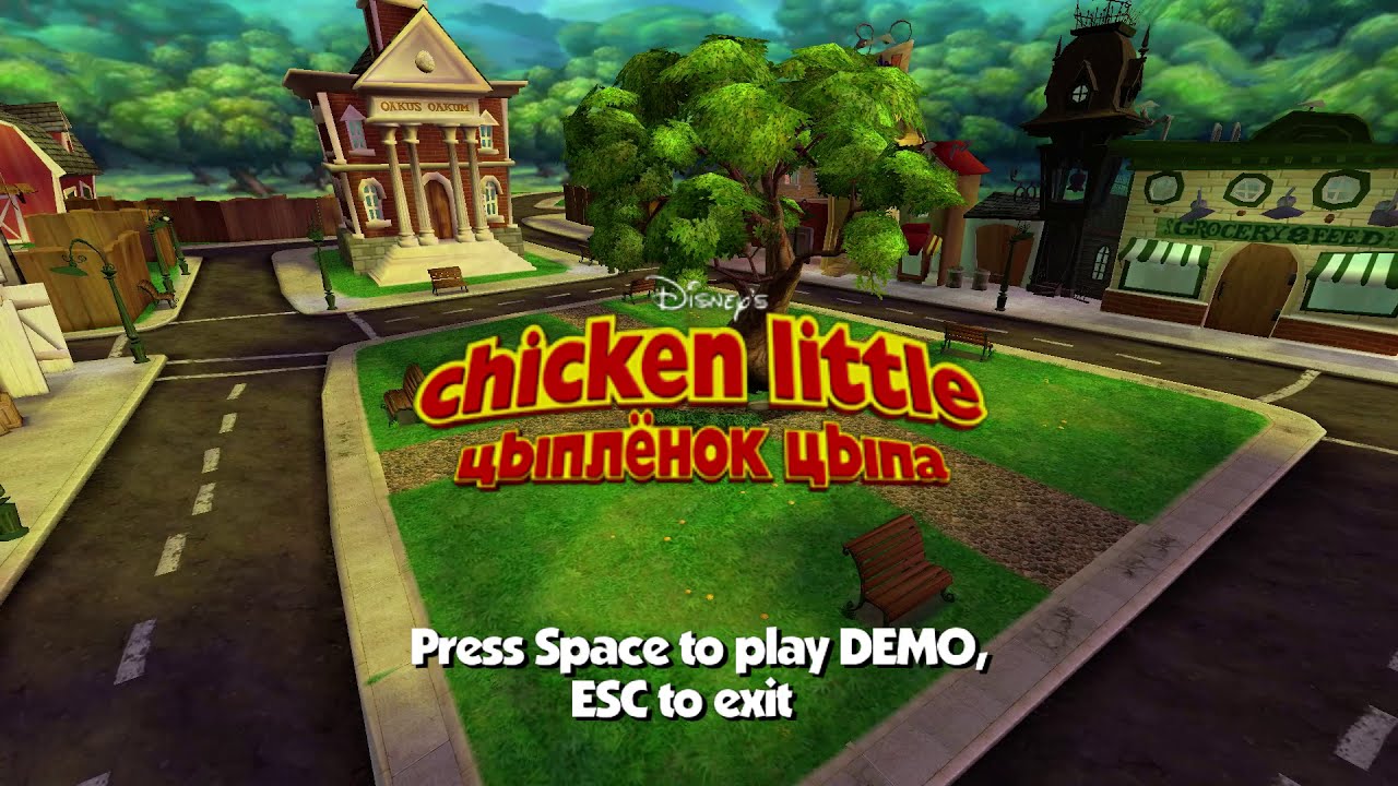 Disney's Chicken Little (Demo) playthrough. (With Russian Voices)