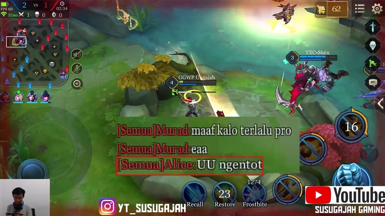 VIOLET GAMEPLAY NEW PATCH - SUSUGAJAH TOXIC JUNGLER VS TOXIC OBS Arena of Valor