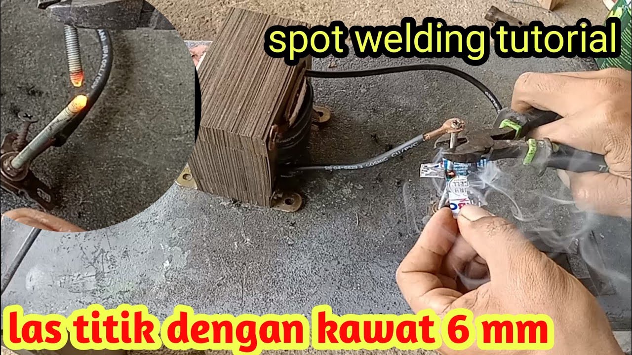 cara membuat las titik dari trafo 5 Amper besar