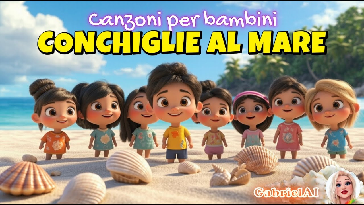 Canzoni per bambini ESTATE - Conchiglie al mare (GabrielAI)
