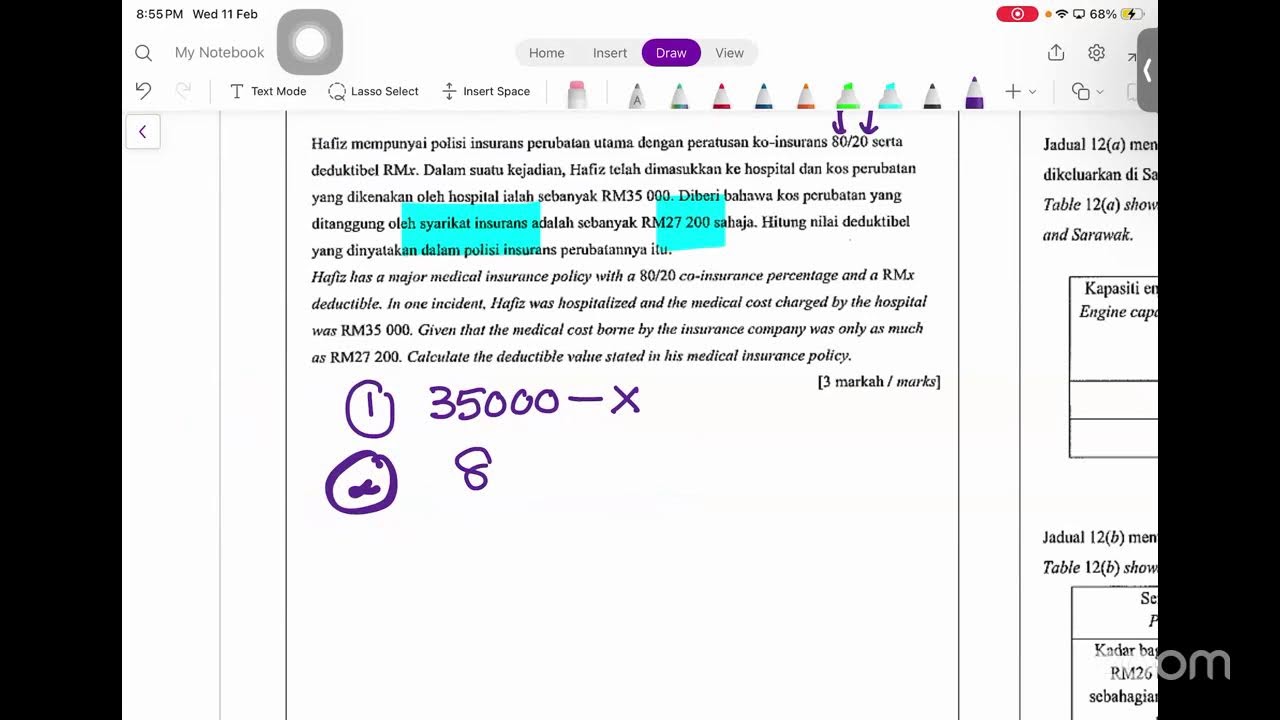 Insurans KERTAS 2 MATEMATIK
