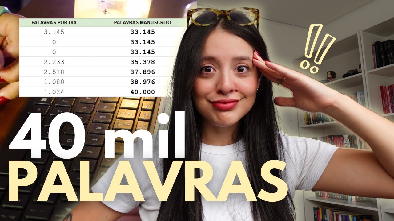 VLOG DE ESCRITA: 40 mil palavras, um bloqueio criativo e muitas crises
