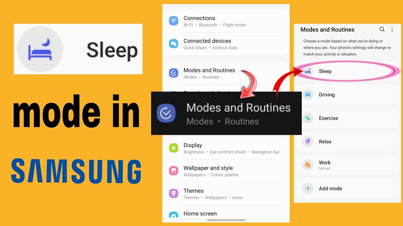 How to Use Modes and Routines on Samsung Phones | Sleep Mode Explained