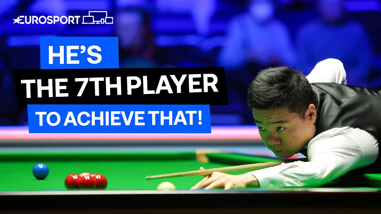 Ding Junhui makes his 600th career century during his match against Barry Hawkins |Eurosport Snooker