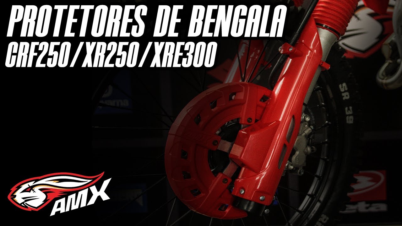 COMO INSTALAR PROTETOR DE BENGALA CRF 250/XR250/XRE300 AMX ACESSORIOS