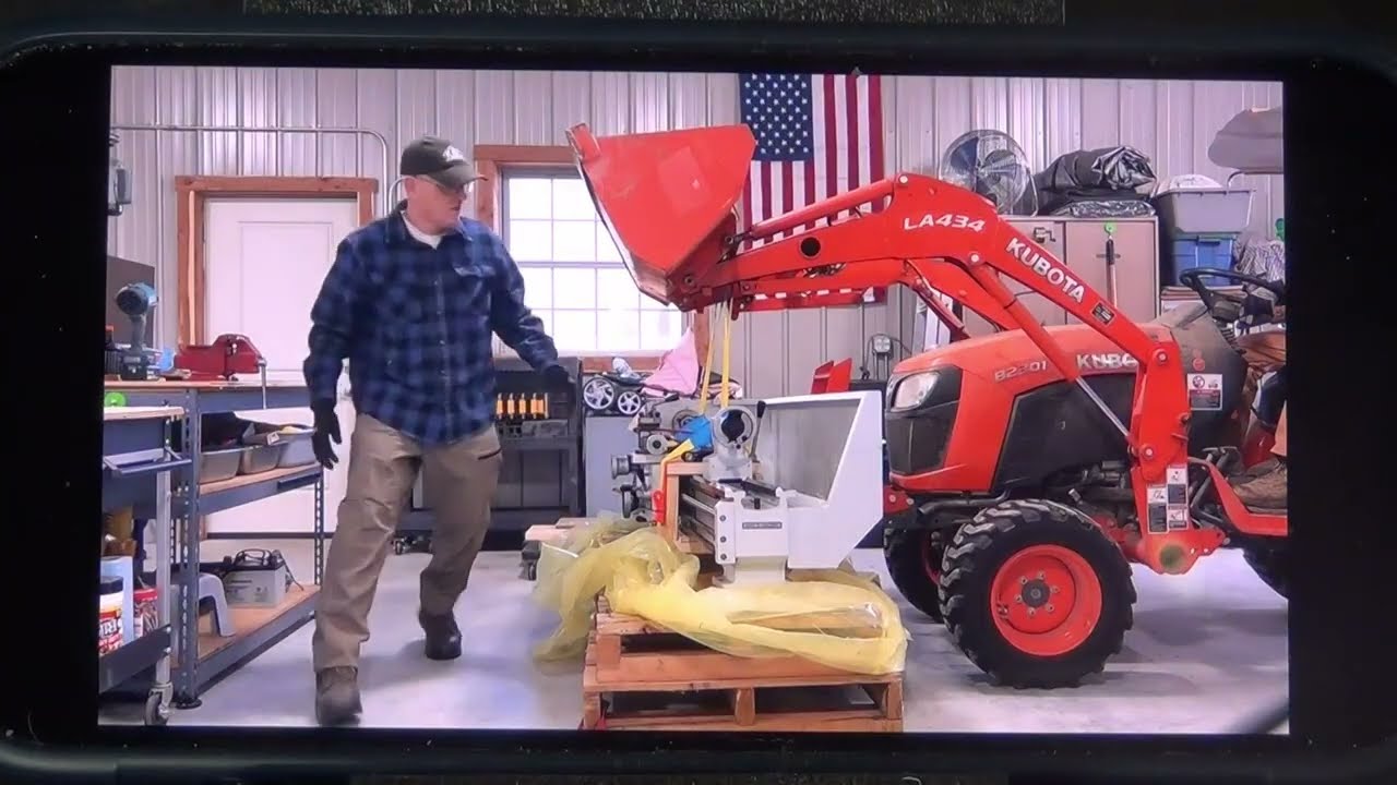 SETTING UP ANDY'S Precision Matthews LATHE #1093 tubalcain