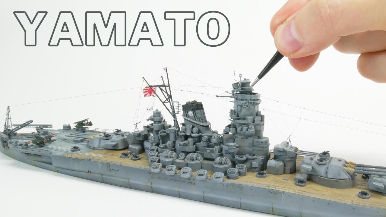 Yamato 1:700 - Weathering i olinowanie