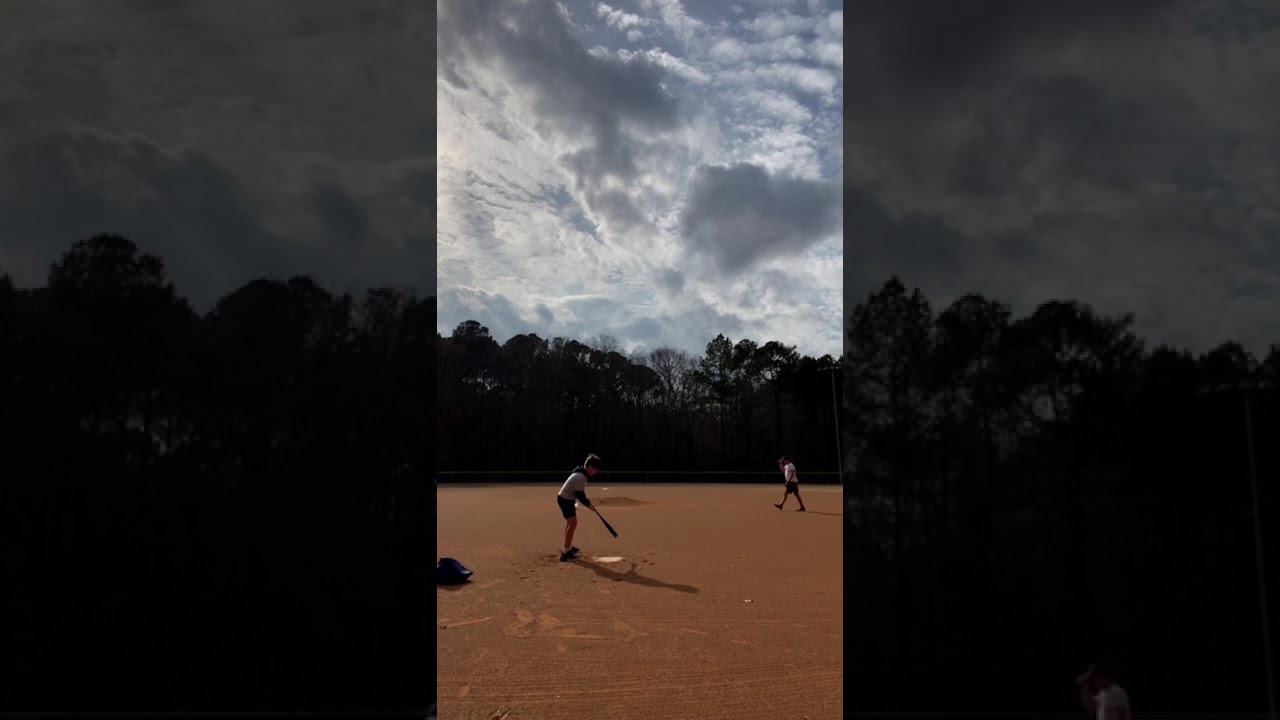 Hitting baseballs