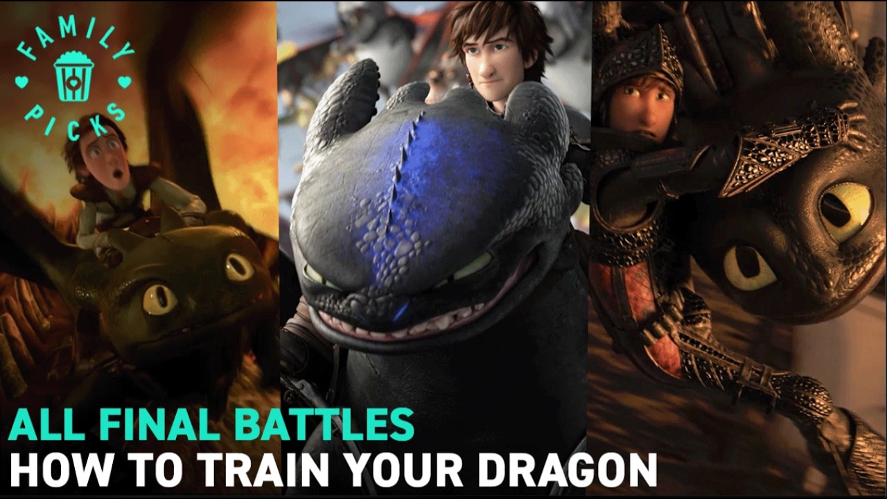 Epic Fight Moments from Every How To Train Your Dragon Movie