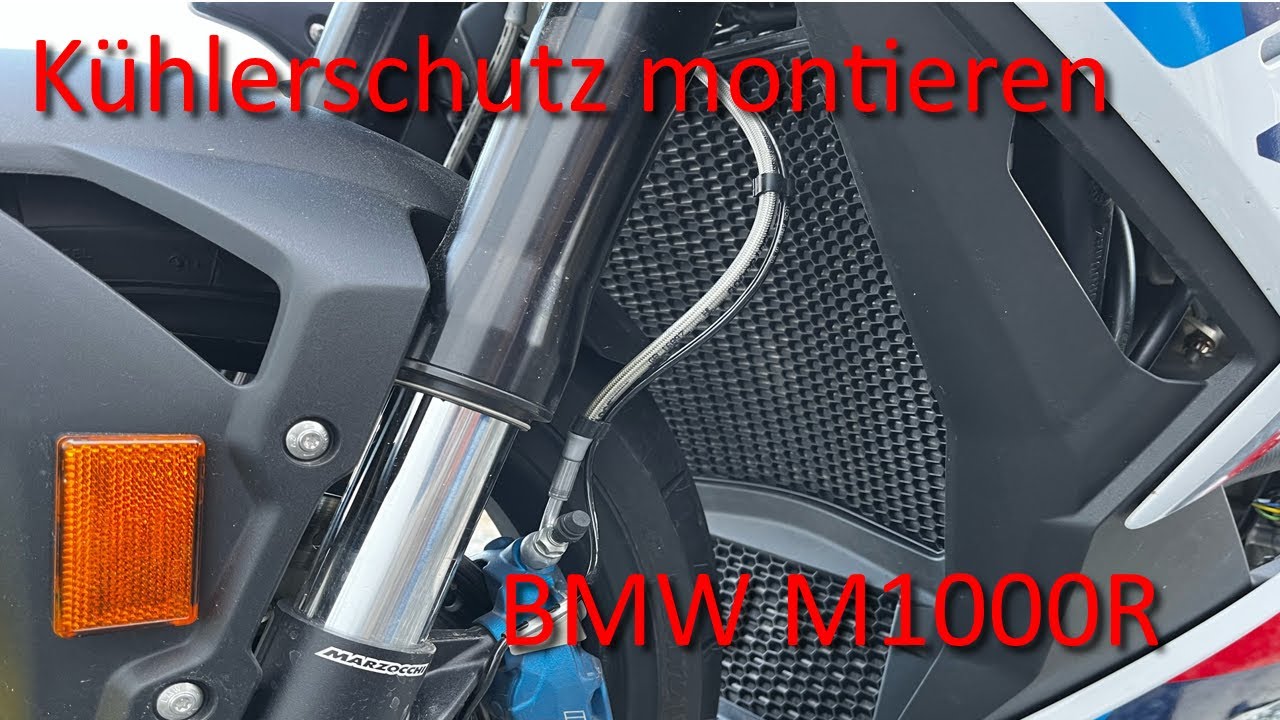BMW M1000R - Kühlerschutz montieren