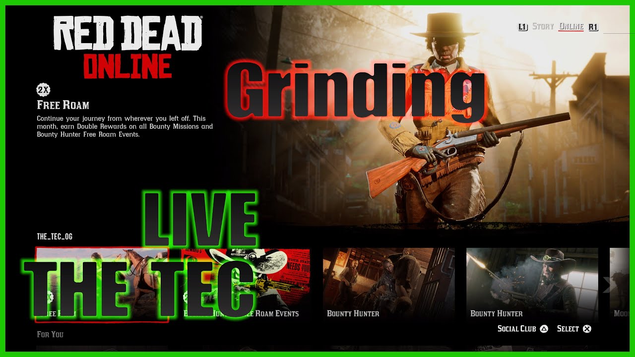Red Dead Online live : Grinding and Hanging Out.