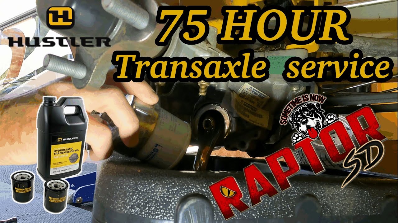 Hydro Gear Oil and Filter Change on Hustler Raptor SD 75 hr