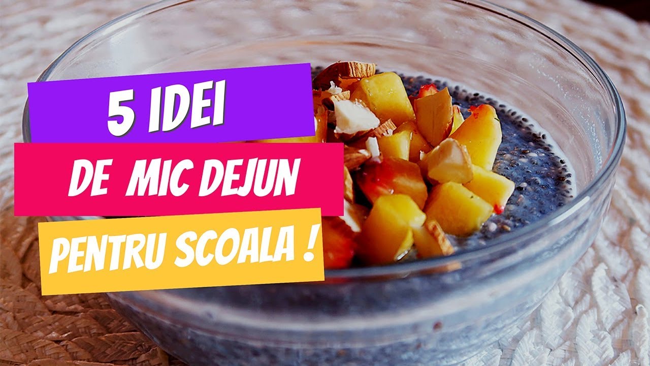 5 IDEI DE MIC DEJUN PENTRU SCOALA/ PARTEA I/ 5 BACK TO SCHOOL BREAKFAST IDEAS! Healthy + Easy! [HD]
