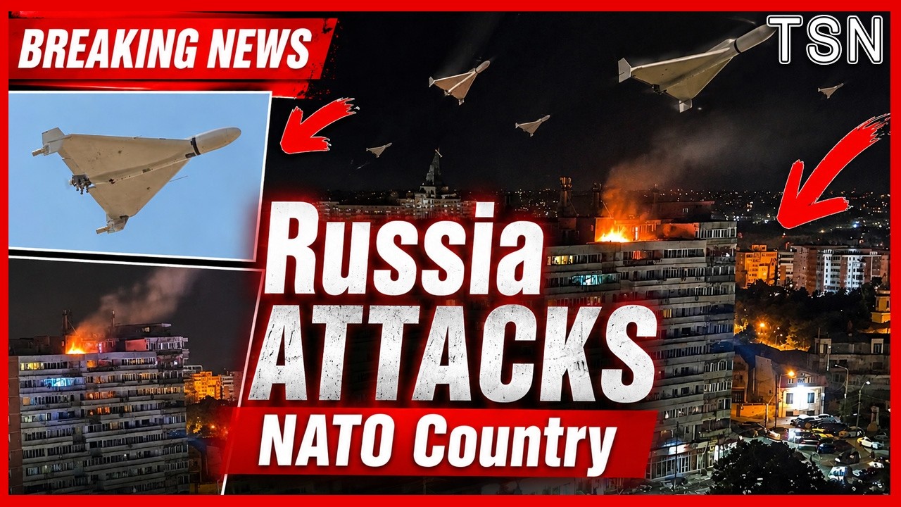 BREAKING: Russian Drone Crashes Into Apartment Building in Romania &mdash; Fire and Casualties Reported