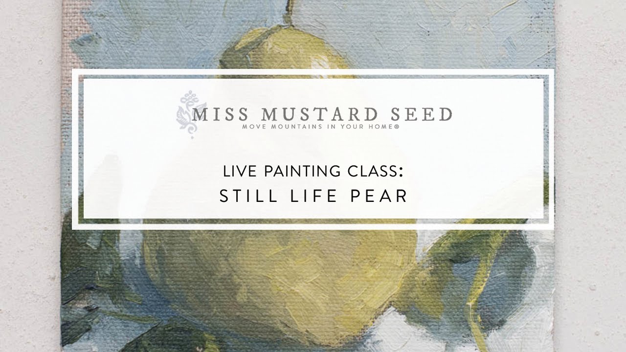 Live Painting Class | Still Life Pear Painting in Oils
