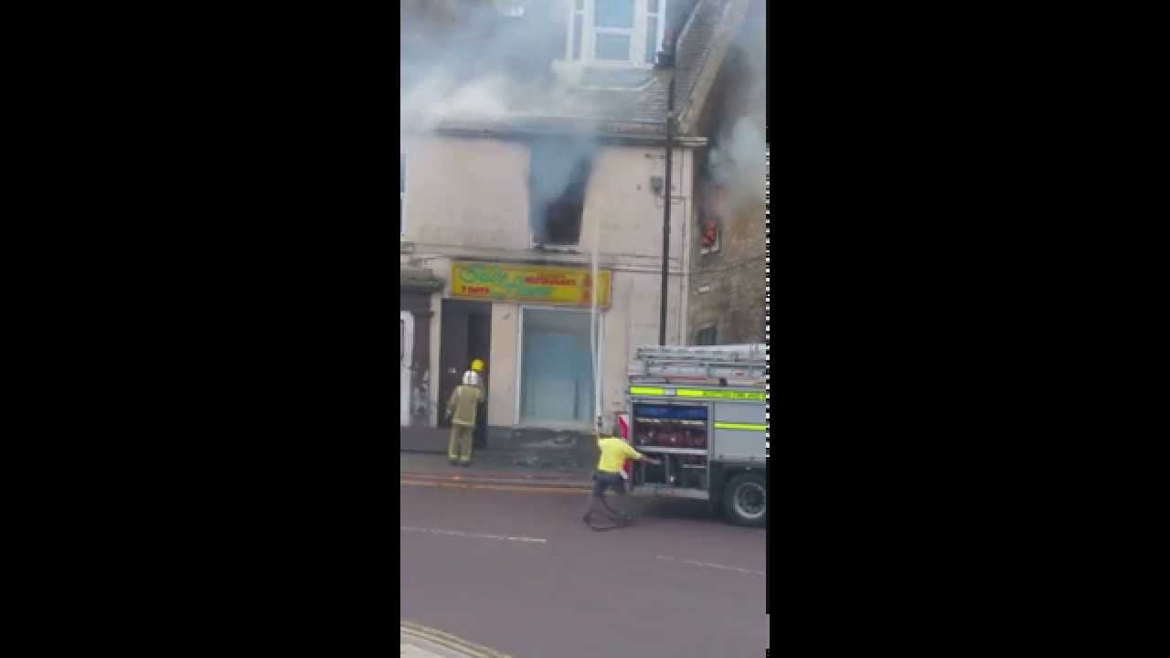 Fire in Cumnock Town Centre.