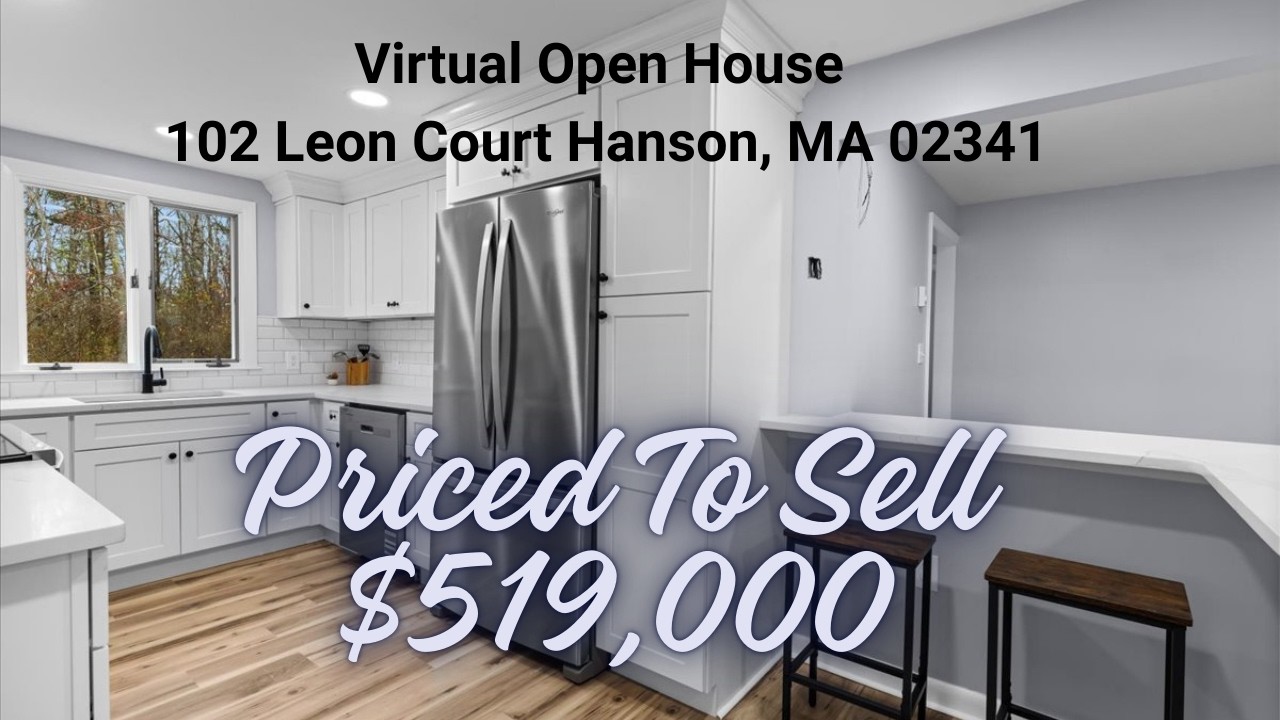 Virtual Open House | Renovated Hanson MA Home for Sale | 3 Bed, 2 Bath | Now $519,000