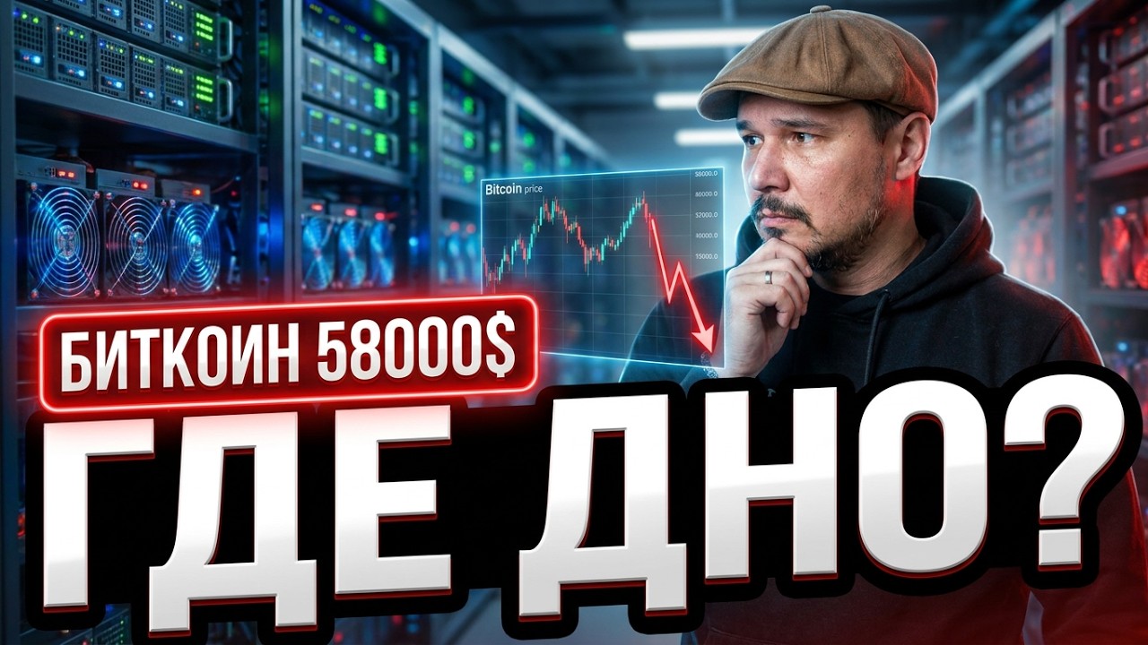 Биткоин 58000$ - Где Дно? Стоит ли Входить в Майнинг в Июне 2026 Года?