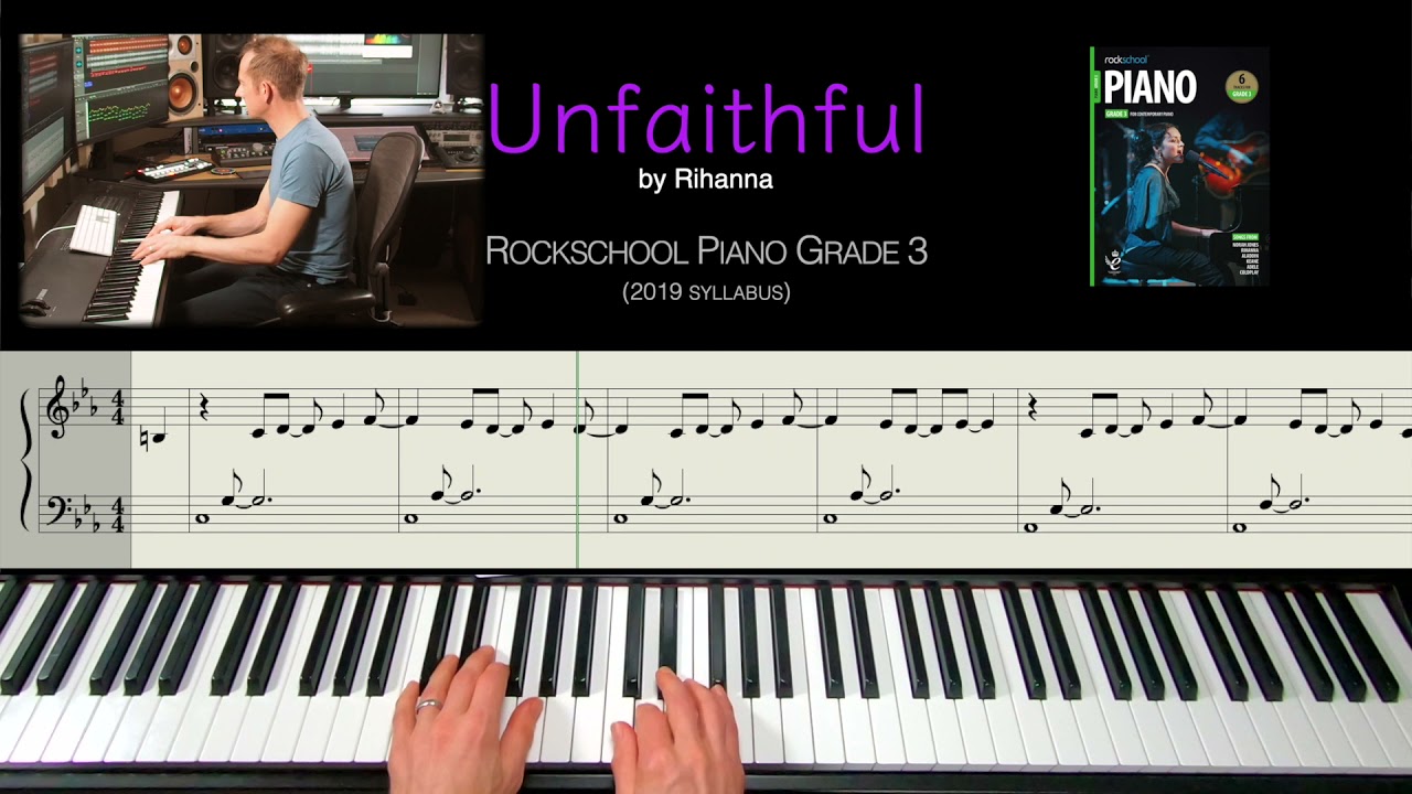 Unfaithful - Rockschool Piano Grade 3 (2019 Syllabus)