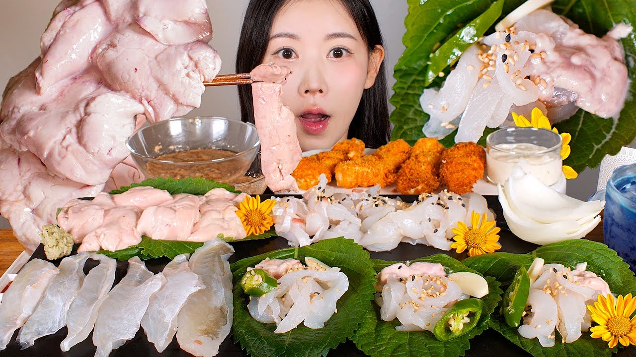 쥐치의 치트키는 간🐟 쥐치 회, 쥐치 간, 쥐치 간 소스, 쥐치 튀김 먹방 Raw FileFish & Liver [eating show] mukbang korean food