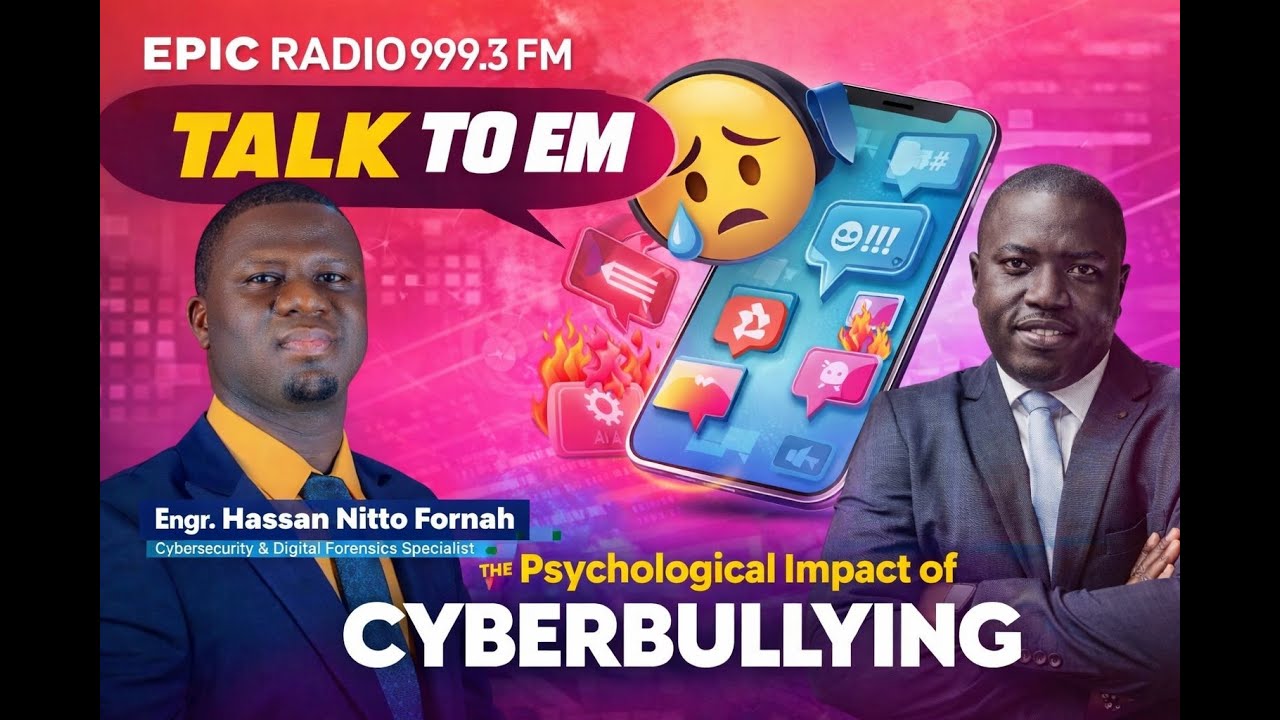 Psychological impact of cyberbullying on young minds with Ing Hassan N Fornah: Talk to Em: 20 Jan 26